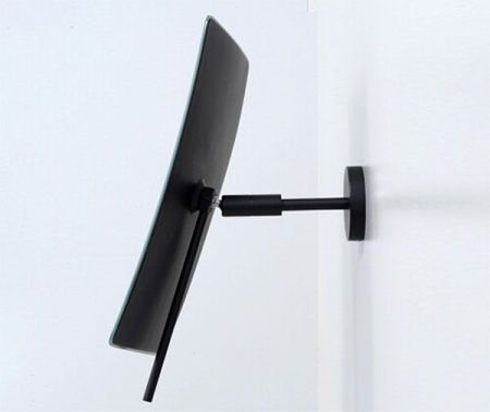 Косметическое зеркало WasserKRAFT K-1001BLACK с увеличением Черное