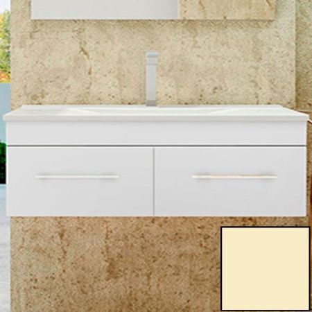 Тумба с раковиной SanVit Квадро Lux 120 kkvad120 в цвете Ral подвесная Желтый глянец, артикул kkvad120