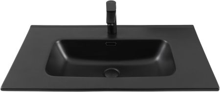 Раковина Aquanet Flat 80 черная матовая, артикул 00329255