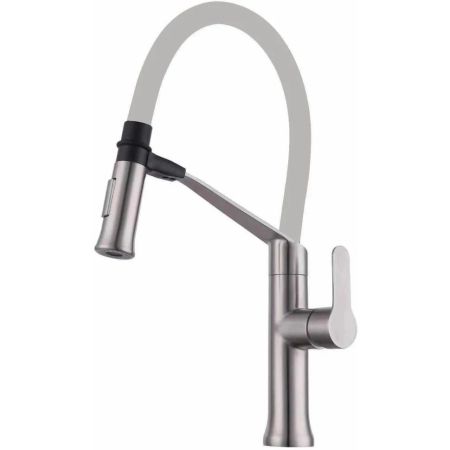 Смеситель для кухни с гибким изливом Savol S-SUS6013-04, сатин, артикул S-SUS6013-04