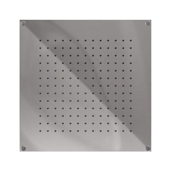 Graffio Kings, квадратная потолочная душевая головка 35х35 см, 1 режим: дождь, цвет хром