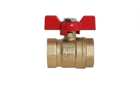 Кран шаровой ProfECO 3/4 ВР-ВР муфтовый бабочка Ду20 Ру20 (11Б27п1), артикул PE-34FFB