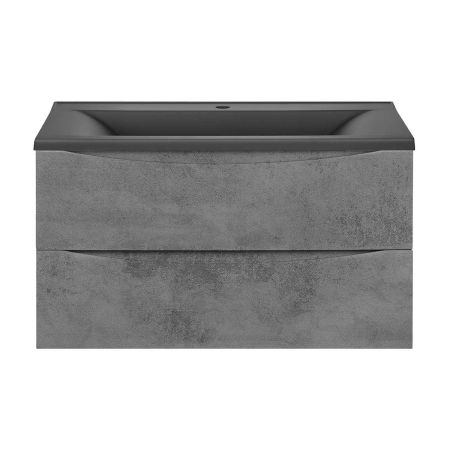 База под раковину Mia 900 подвесная, 2 выкатных ящика soft close, Beton, артикул VMC-2MA900BT