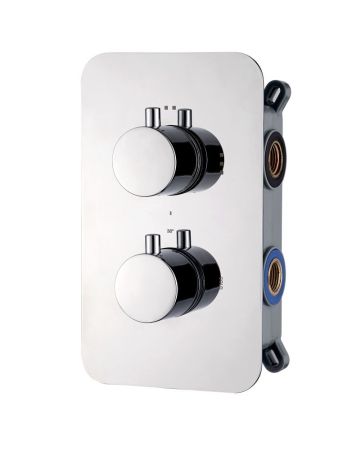 AQG Aqua Therm, встраиваемый смеситель для душа c термостатом на 2 выхода , цвет хром, артикул 03AQT351CR