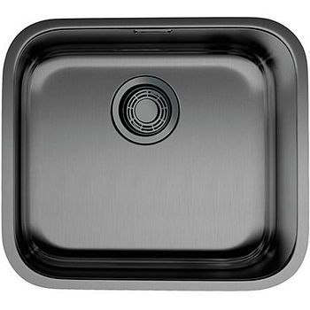Мойка, OMOIKIRI, Omi, ширина, мм-490, глубина, мм-440, высота, мм-180, тип установки-встраиваемый, отверстия для смесителя-отсутствуют, с переливом, сифон и донный клапан в комплекте, материал-нержавеющая сталь, крепления в комплекте, цвет-вороненая сталь