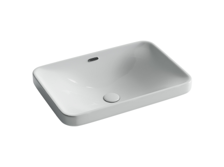 Умывальник прямоугольный встраиваемый сверху в столешницу Элемент (Element) 605x415x185мм, артикул CN5041