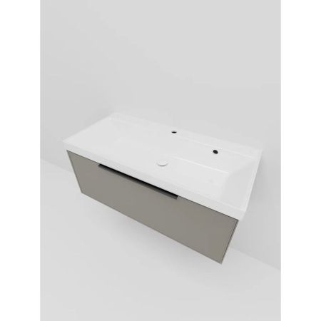 Тумба под раковину подвесная La Fenice SIMPLA FNC-01-SIM-C-100, бежевая, артикул FNC-01-SIM-C-100