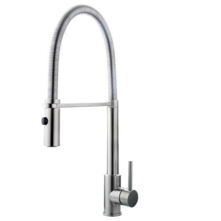 Смеситель для кухни с гибким изливом FASHUN A54111-3, сатин