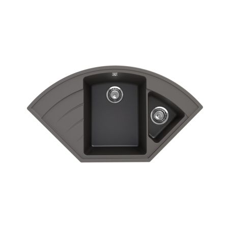 Кухонная мойка Ulgran Quartz Marta 1000-09, асфальт, артикул Marta 1000-09