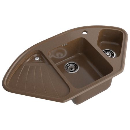 Кухонная мойка GranFest CORNER 1040E, терракот, артикул C-1040E терракот