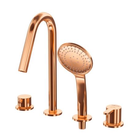 Смеситель на борт ванны LEAF-BVDM4, артикул LEAF-BVDM4-SR