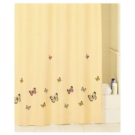 Штора для ванны Iddis Butterfly 200x200 Желтая Штора для ванны Iddis Butterfly 200x200 Желтая