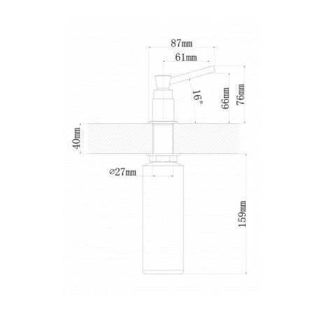 Дозатор для кухонной мойки Florentina КАСКАД 703.725.0000.105, коричневый, артикул 703.725.0000.105