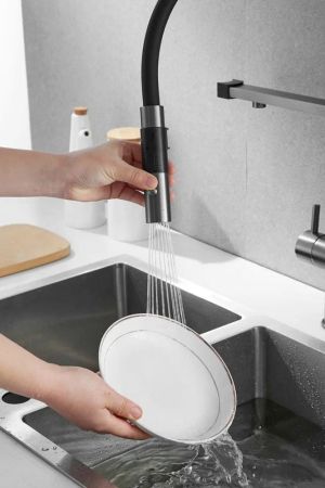 Смеситель для кухни Rose R958T, пепельный, артикул R958T