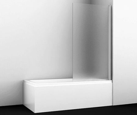 Berkel 48P01-80R Matt glass Стеклянная шторка на ванну, одностворчатая, правосторонняя, матовое стекло, артикул 48P01-80RM