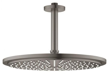Верхний душ GROHE Rainshower с потолочным кронштейном, темный графит матовый (26067AL0)