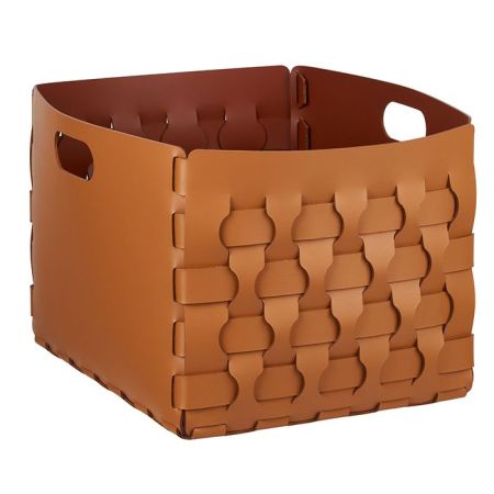 ADJ Корзинка Dubai, 35x40xH30 см., цвет: коньяк/бордо, артикул 2048.09/30