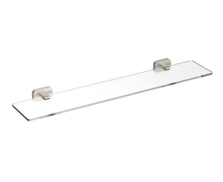 Стеклянная полка для ванной WONZON & WOGHAND GRAFFITY, Брашированный никель (WW-9327-BN), артикул WW-9327-BN