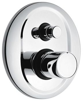 Emmevi Minu, однорычажный встраиваемый смеситель для душа с дивертером на 2 выхода, цвет хром