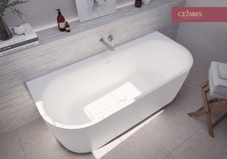 Акриловая ванна пристенная, цельная,  METAURO-INT-Wall-180-80-60, артикул METAURO-INT-Wall-180-80-60