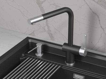 Смеситель для кухни GRANULA (5017, ШВАРЦ), артикул 5017, ШВАРЦ