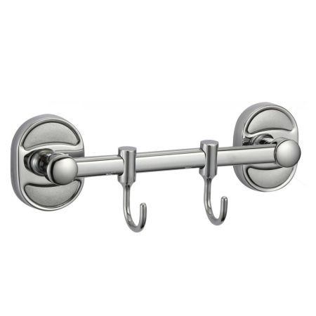 Планка с крючками Savol S-008202, хром, артикул S-008202