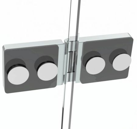 Душевой уголок Black&White Stellar Wind S701-900x900 радиальный профиль Серебристый хром стекло прозрачное, артикул 7019090