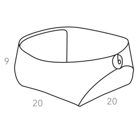 ADJ Корзинка Flora, 20x20xH9 см., цвет: серый/черный, артикул 0040.03/01