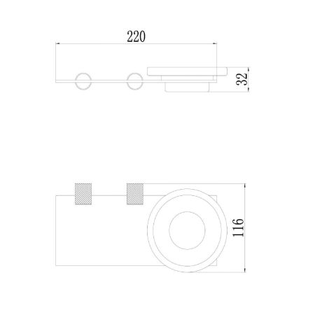 Мыльница Savol S-002159C, матовое золото, артикул S-002159C