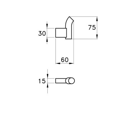 Stella Bamboo Крючок 1082 цвет: хром, артикул BT 10020 CR00