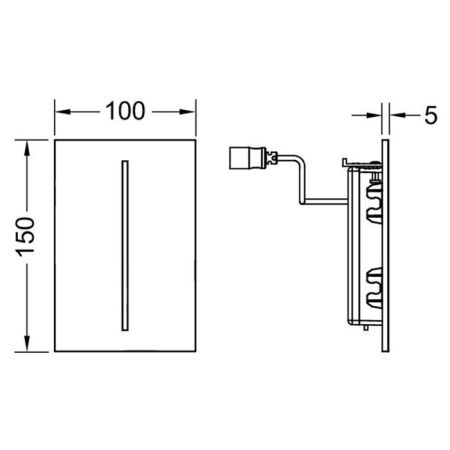 TECEfilo-Velvet Urinal, 7,2 В, Beige Arizona / Серовато-бежевый, артикул 9242026