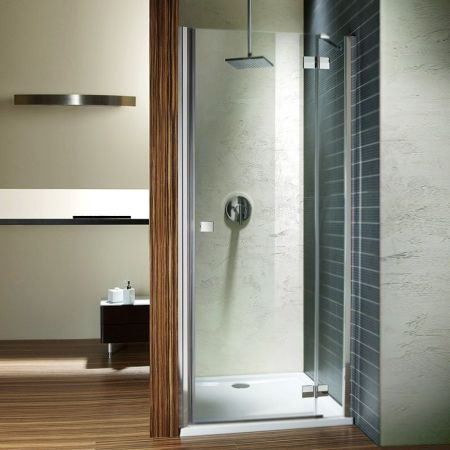 Душевая дверь в нишу Radaway Almatea DWJ 120 L профиль Хром стекло прозрачное