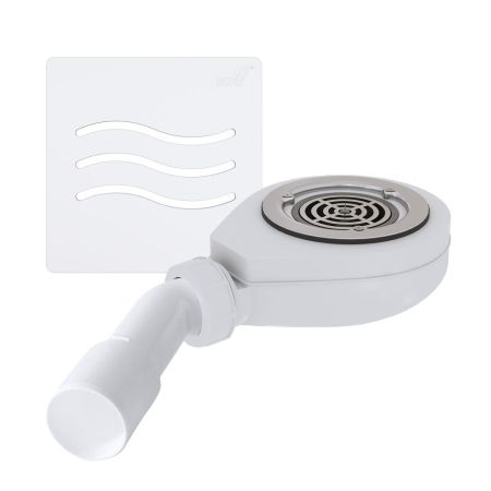 Сифон для душевых поддонов RGW S-016-1 Волна Белый 90 мм, артикул 502411161-01