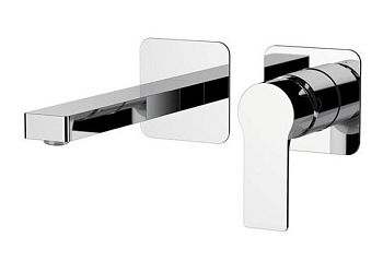 Daniel Reflex, встраиваемый в стену однорычажный смеситель для раковины (излив 18,8 см), цвет хром