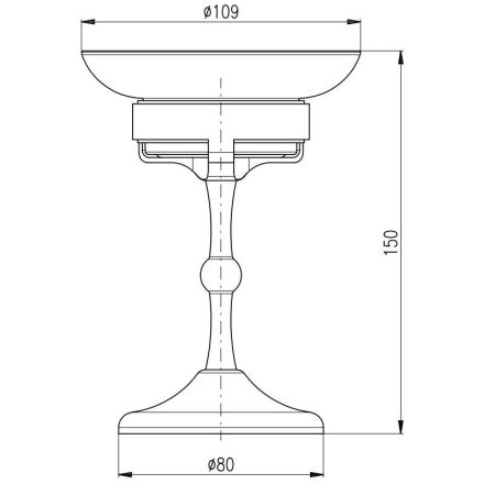 Мыльница Rav Slezak MORAVA MKA0301SM, бронза, артикул MKA0301SM