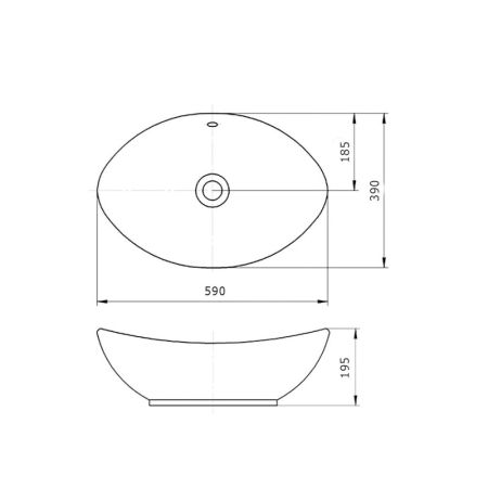 Раковина чаша Maretti EN13NS48-844, белая, артикул EN13NS48-844
