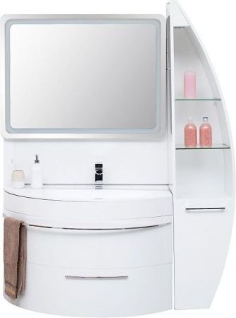 Шкаф-пенал De Aqua Эскалада RS0 R белый