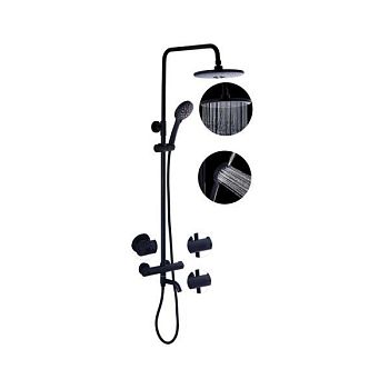 Душевая система с термостатом FASHUN A52426-7, черный