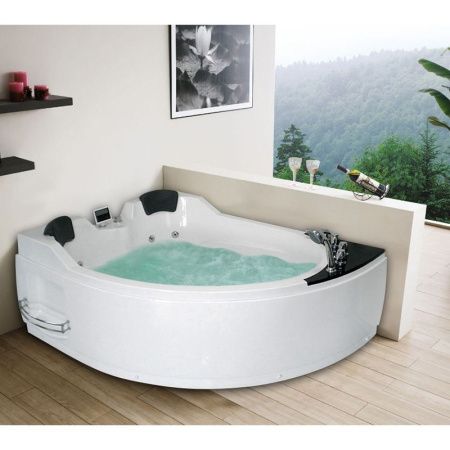 Акриловая ванна Gemy G9086 K 170х133 L с гидромассажем