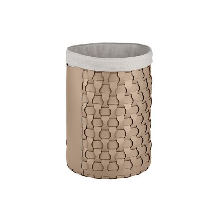 ADJ Круглая корзина для белья Dubai, D40xH57 см., цвет: капучино/шоколад, артикул 2057.04/06