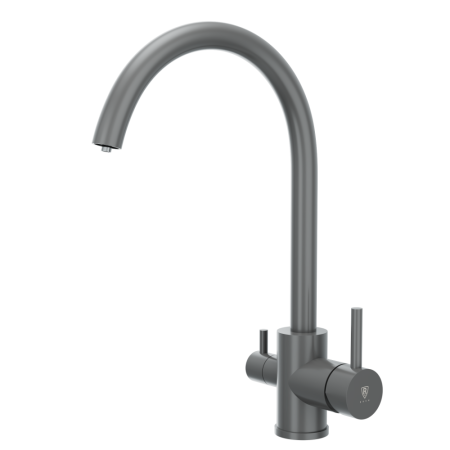 Смеситель для кухонной мойки с фильтром RUSH графит (SUS9035-37Grey), артикул SUS9035-37Grey