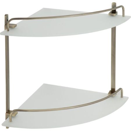 Стеклянная полка Veragio Gifortes VR.GFT-9032.BR угловая Бронза, артикул VR.GFT-9032.BR