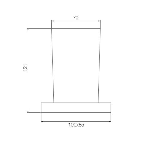 Fima Carlo Frattini Accessori Стакан, стекляный, подвесной, цвет: золото, артикул F6023/1WOR