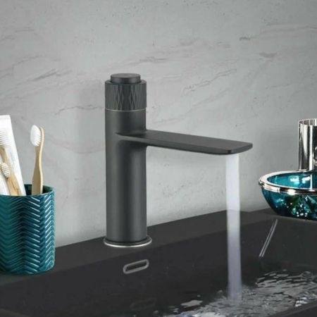 Смеситель для раковины Savol S-601810H, черный, артикул S-601810H