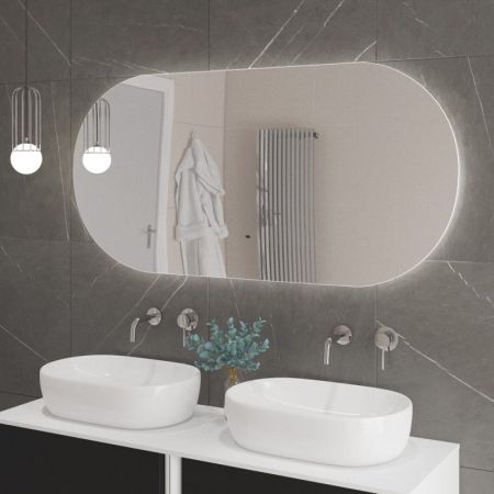 Зеркало VAGUE CEZARES с контурной подсветкой и датчиком движения, артикул CZR-SPC-VAGUE-1400-700-MOV