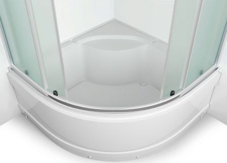 Душевой уголок Erlit Comfort ER0510T 100x100 профиль Матовый хром стекло матовое