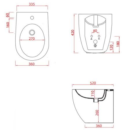 Artceram FILE 2.0 Биде напольное 36х52 см, 1 отверстие, цвет: blu zaffiro, артикул FLB002 16 00