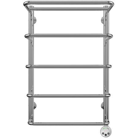 Электрический полотенцесушитель Terminus Полка П5 450x696 4660059921068 с полкой Хром