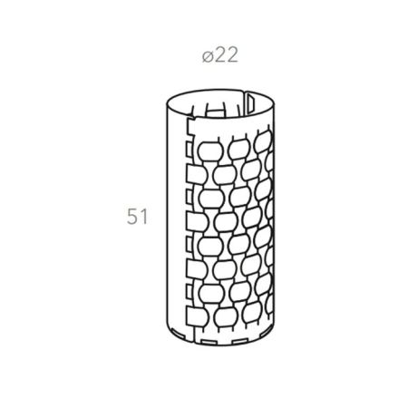 ADJ Зонтнтица Dubai, D22xH51 см., цвет: капучино/шоколад, артикул 2251.04/06