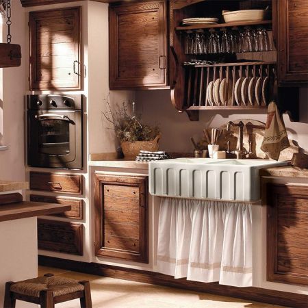 KERASAN Hanna Glasse SURREY Раковина керамическая кухонная 800x470x230 мм,без отв под смеситель, без сифона, толщина 40 мм, цвет белый, артикул 545001